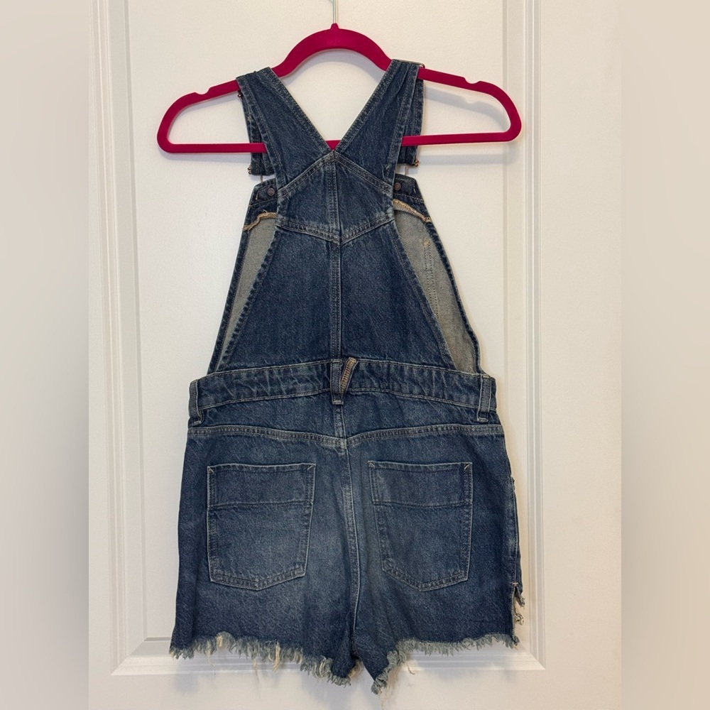 Free people We The Free Blue Denim Women's Overalls - Picture 3 of 3